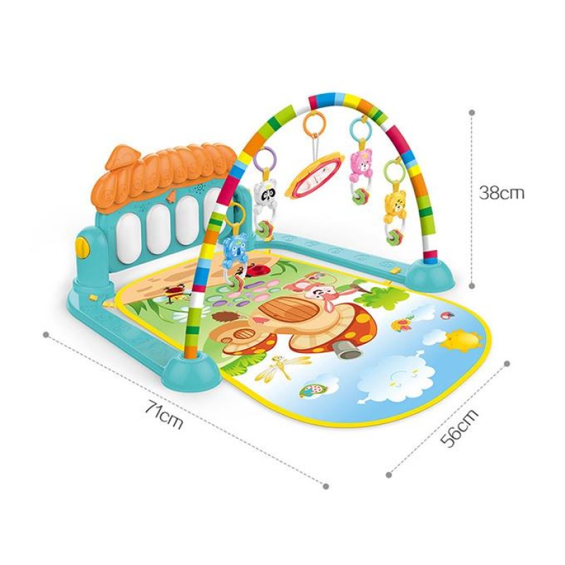 Huanger Foldable Musical Piano Baby Gym Play Mat