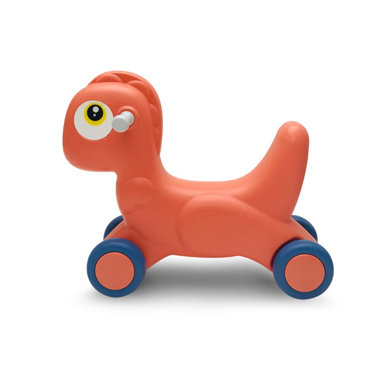 Tinnies Rocking Dinosaur & Push Car (Orange) – T1002