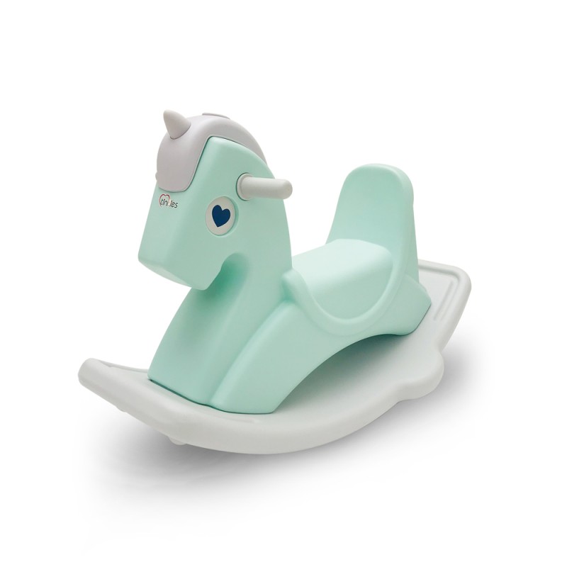 Tinnies Rocking Horse & Push Car (Aqua) – T1001