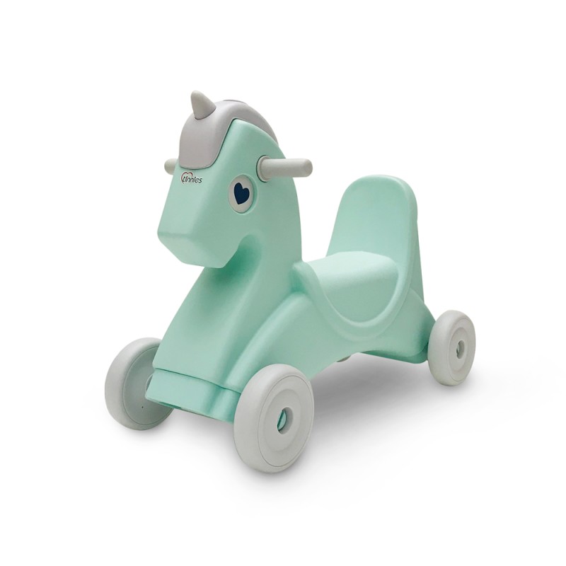 Tinnies Rocking Horse & Push Car (Aqua) – T1001