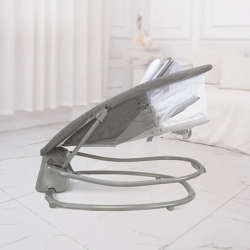 Mastela 4in1 Round Shaped Electronic Baby Swing – Grey – 8112