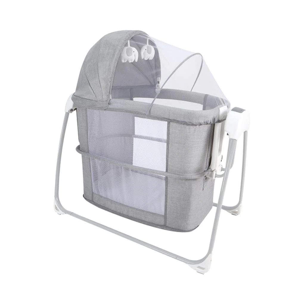 Mastela 4in1 Baby Swing Bassinet Electronic – Dark Grey – 8901