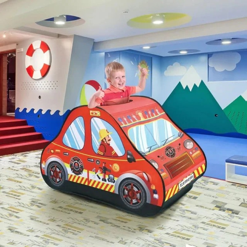 Infantes Tent House Car Style + Free 50 Balls red 