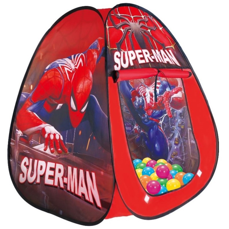 Kids Playing Tent – Spiderman + Free 50 Balls