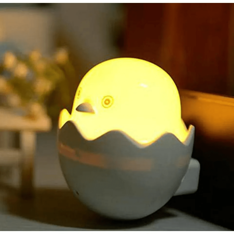 Automatic Sensor LED Nightlight for Baby Nursery, Soft Kawaii Small Chicken Duck Shaped