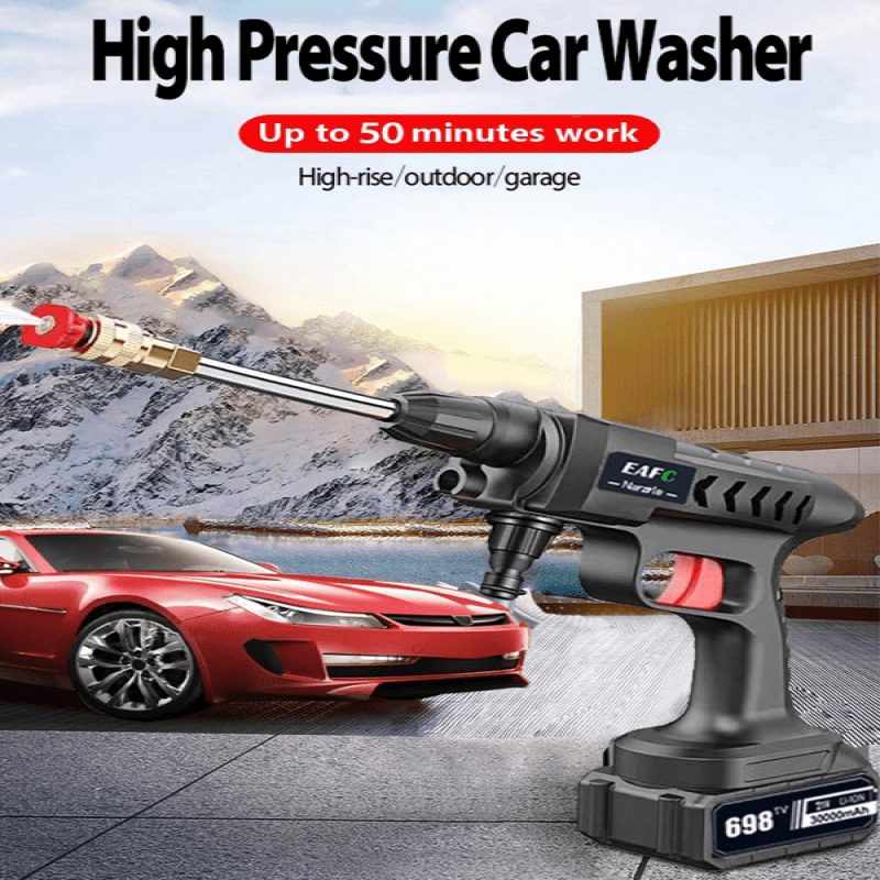 Wireless High Pressure Car Washer Gun | 21V Cordless