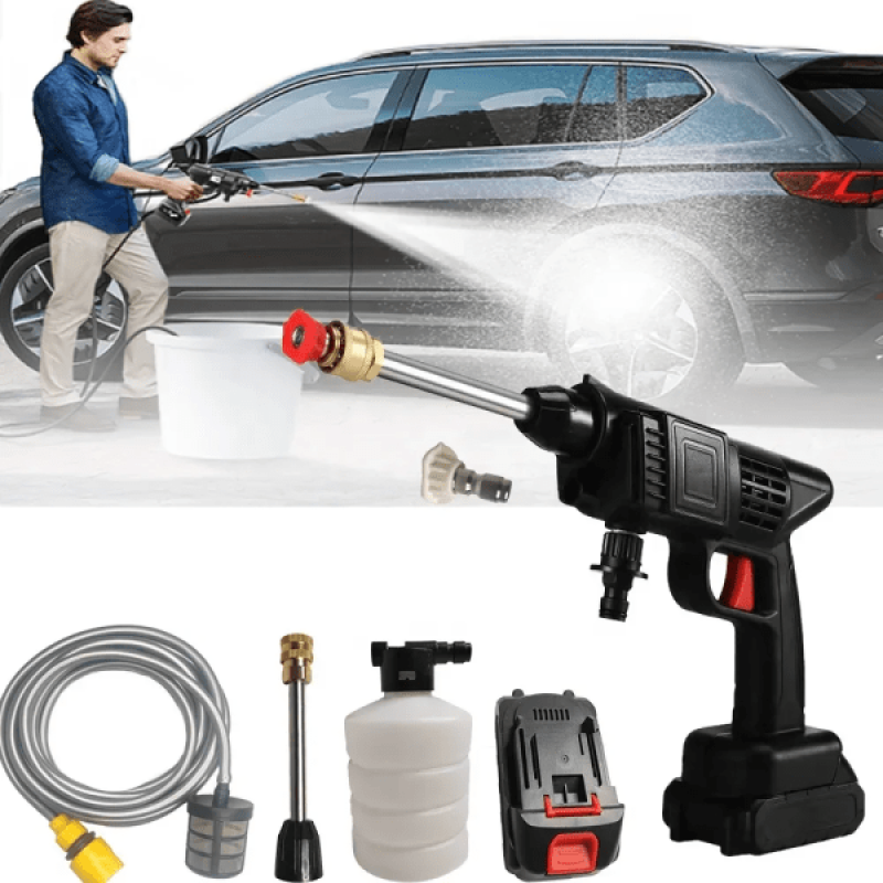 Wireless High Pressure Car Washer Gun | 21V Cordless