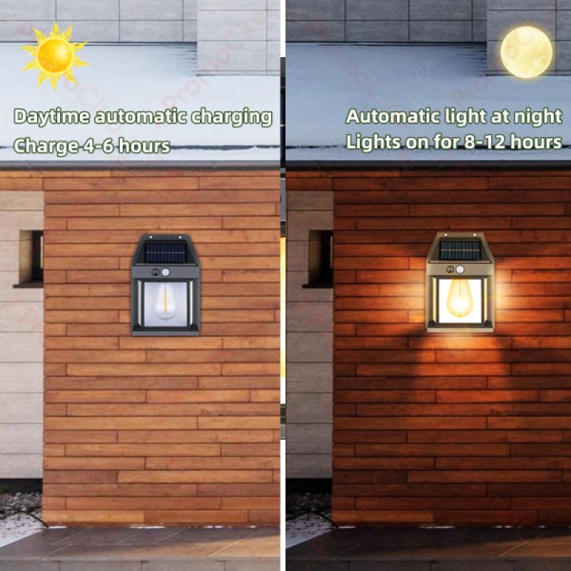 Solar Wall Lamp Outdoor Waterproof Up and Down Luminous Lighting, Solar LED Wall Light