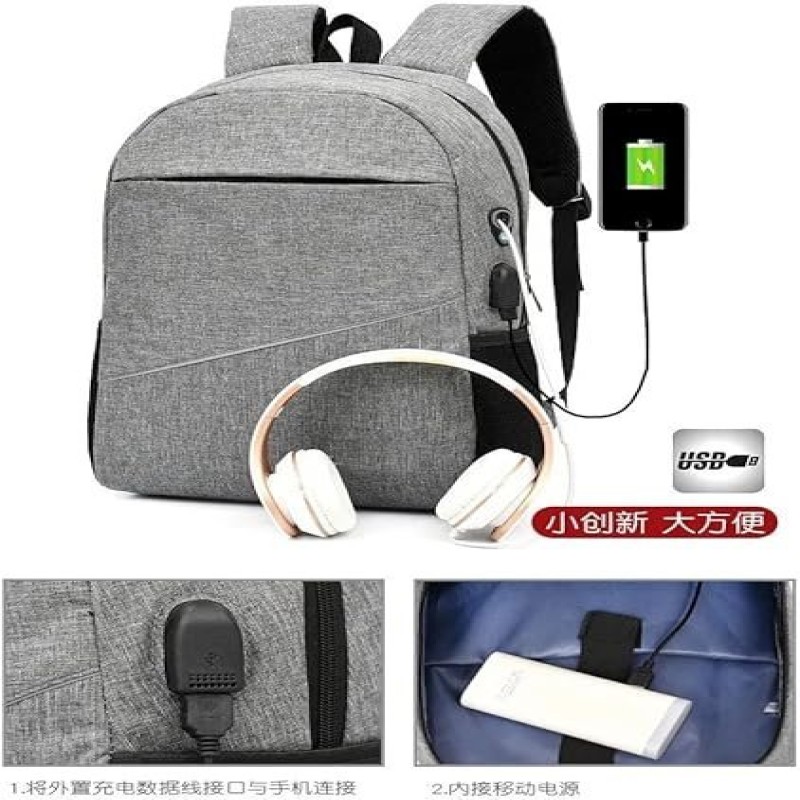 3 in 1 USB Laptop Multipurpose Laptop Backpack Set