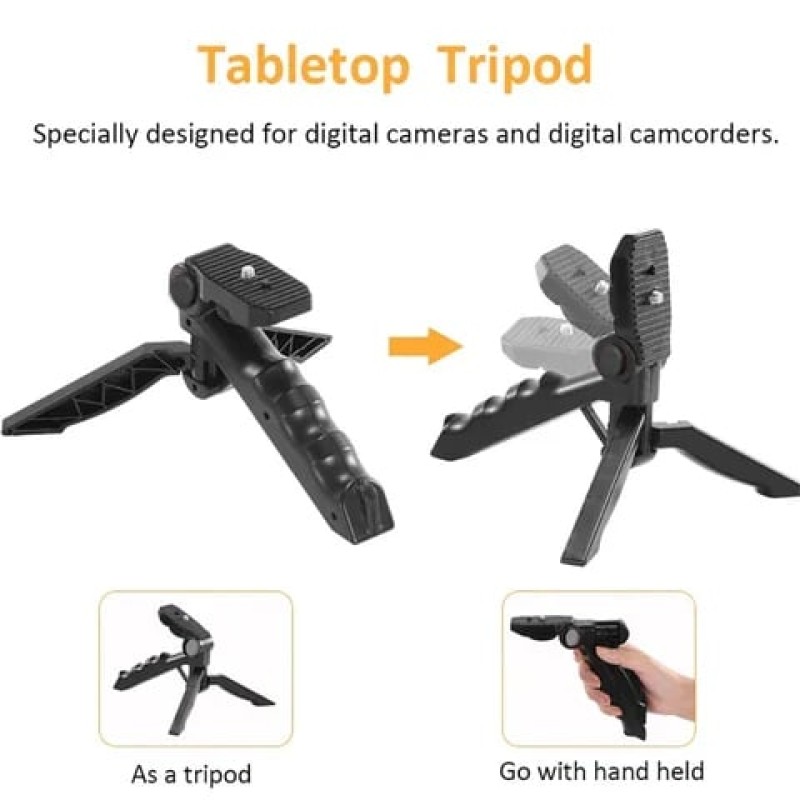 Professional video Microphone kit with Tripod Stand and LED Light