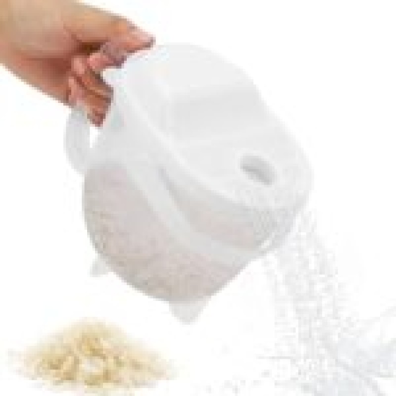 White Plastic Rice Washing Strainer