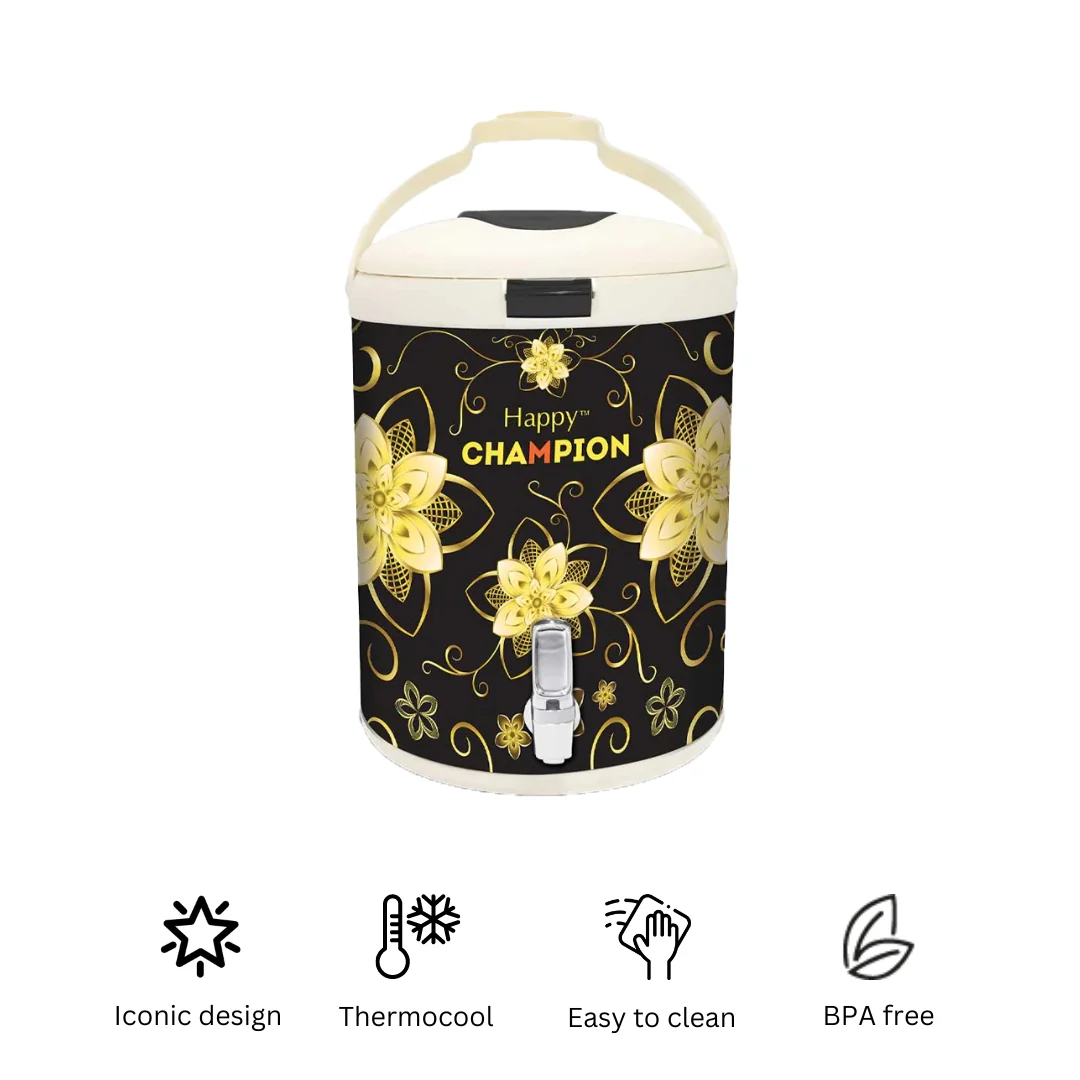 Happy Champion Glass Top 4 Pcs Gift Pack (Black)