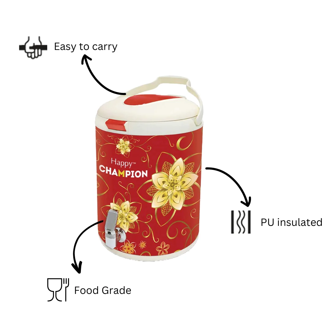 Happy Champion Water Cooler 13 Ltr (Red)