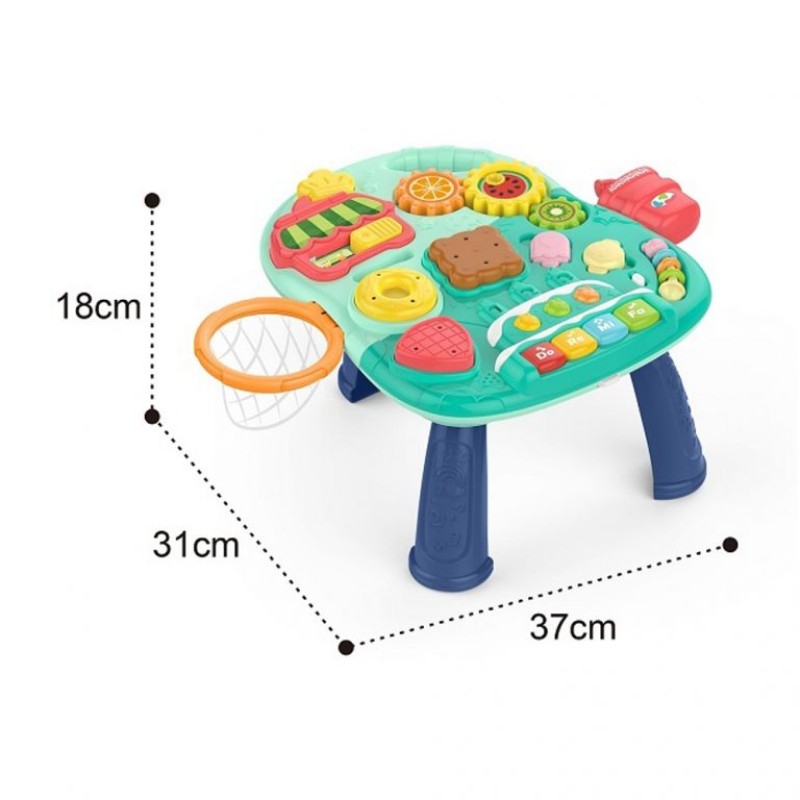 Huanger 4 in 1 Multifunction Baby Walker With Music- Green