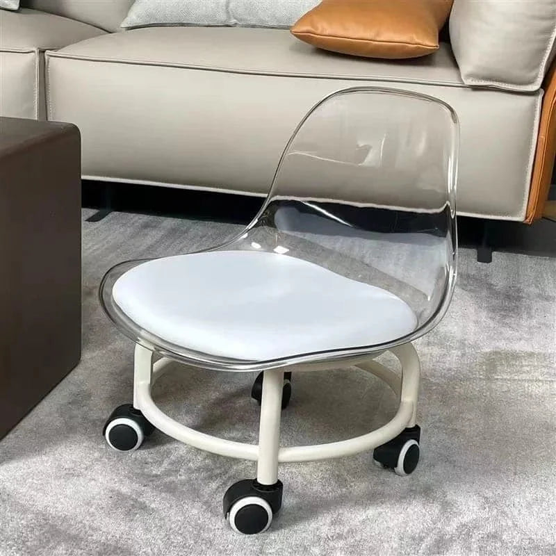 Compact Ergonomic Acrylic Space Saver Chair