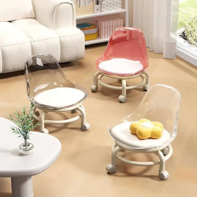 Compact Ergonomic Acrylic Space Saver Chair