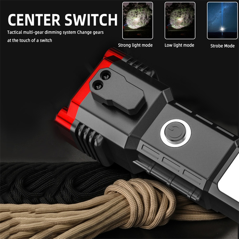 Multifunctional Portable Emergency Flashlight LED 3W Emergency Torch Light
