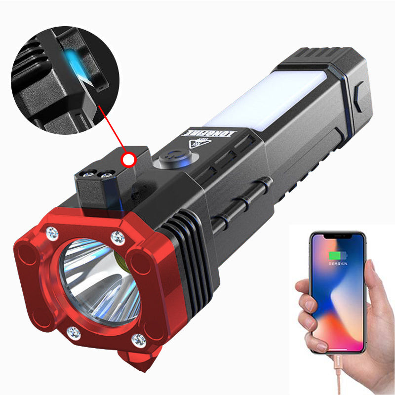 Multifunctional Portable Emergency Flashlight LED 3W Emergency Torch Light