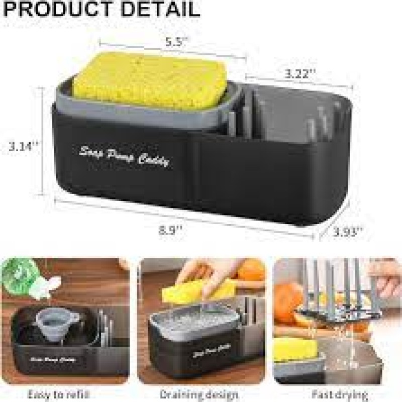 2 in 1 Sink Caddy & Soap Dispenser
