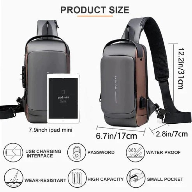 Multifunctional Waterproof Anti-Theft Chest Bag