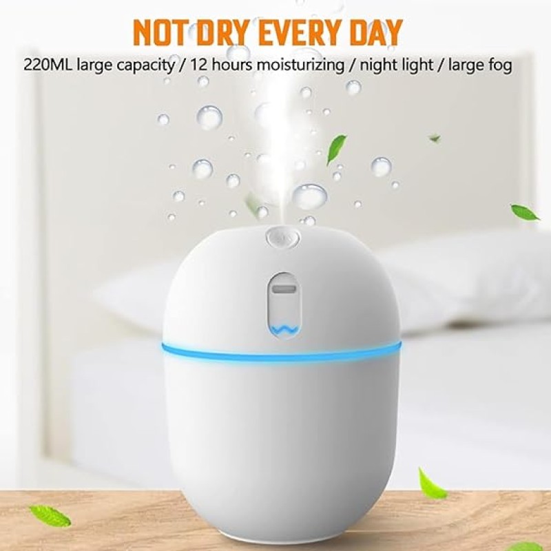 Colorful Mini Egg Humidifier 5v