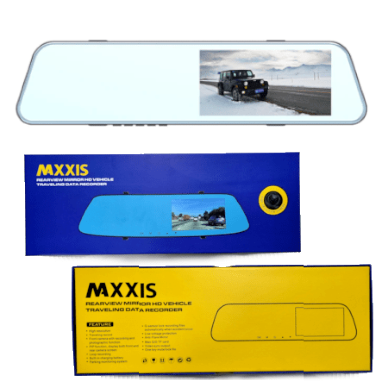 Dual Camera Car DVR Rearview Mirror With 4.3? Screen