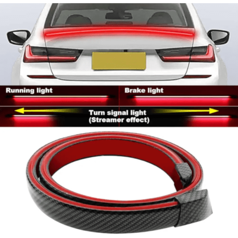 130CM Flexible LED Rear Spoiler Light – Brake, Turn Signal, and DRL