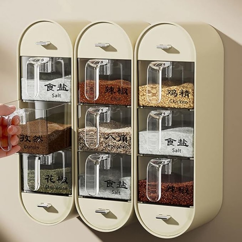 Wall Mounted Spice Rack