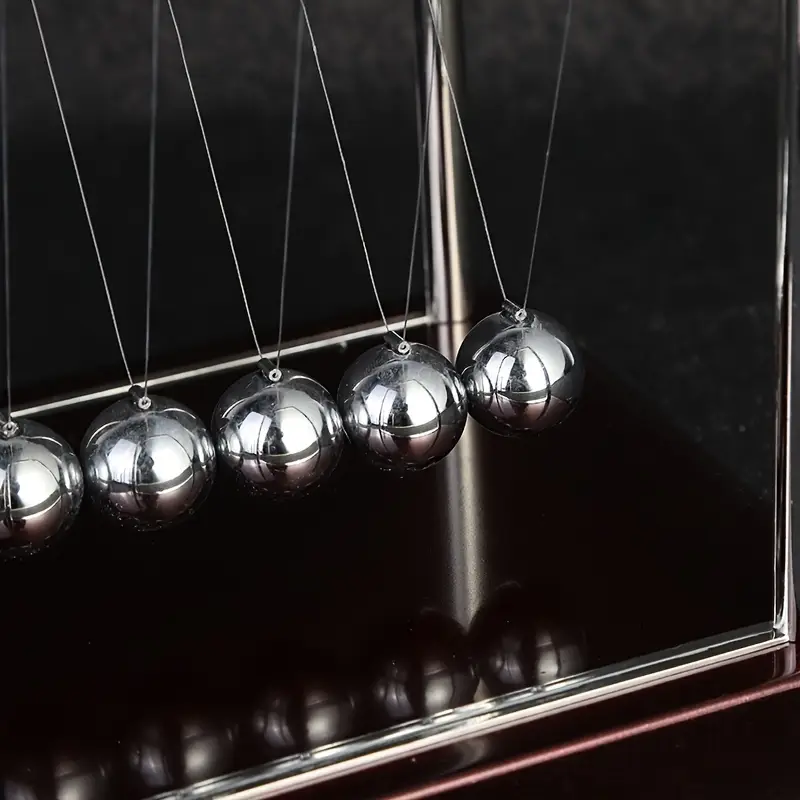 Durable Plastic Newton'S Cradle Balance Balls Educational Physics Pendulum Desktop Toy