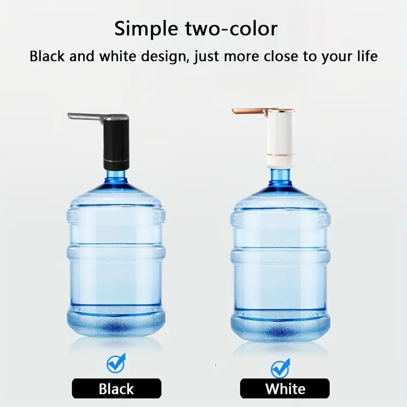 Portable 5-Gallon Water Bottle Pump Dispenser - KT077 Foldable Automatic Drinking Water Pump with Adjustable Flow