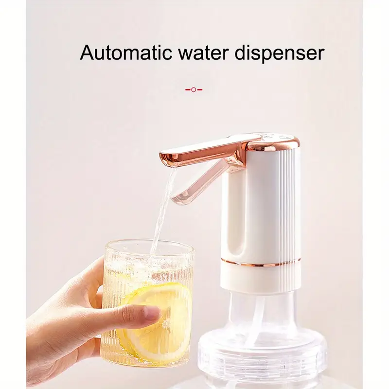 Portable 5-Gallon Water Bottle Pump Dispenser - KT077 Foldable Automatic Drinking Water Pump with Adjustable Flow