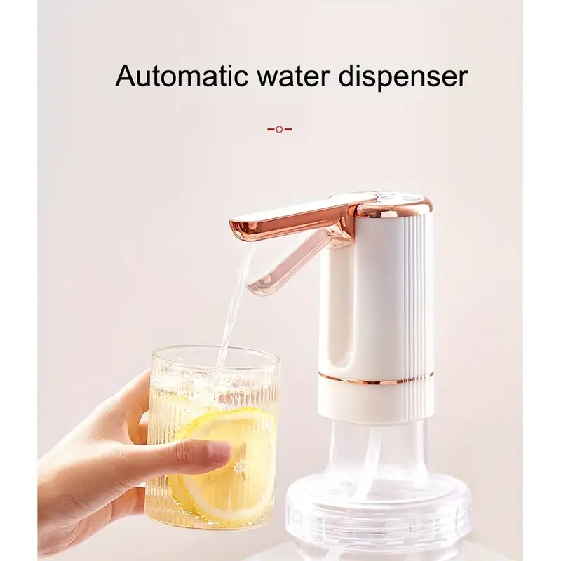 Portable 5-Gallon Water Bottle Pump Dispenser - KT077 Foldable Automatic Drinking Water Pump with Adjustable Flow