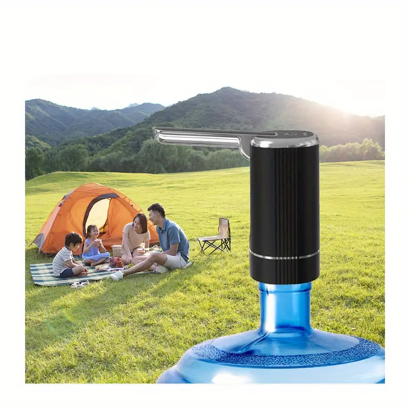 Portable 5-Gallon Water Bottle Pump Dispenser - KT077 Foldable Automatic Drinking Water Pump with Adjustable Flow