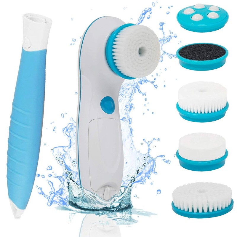 Spinning Spa Brush 5 In 1 Cleanse And Pamper Your Body