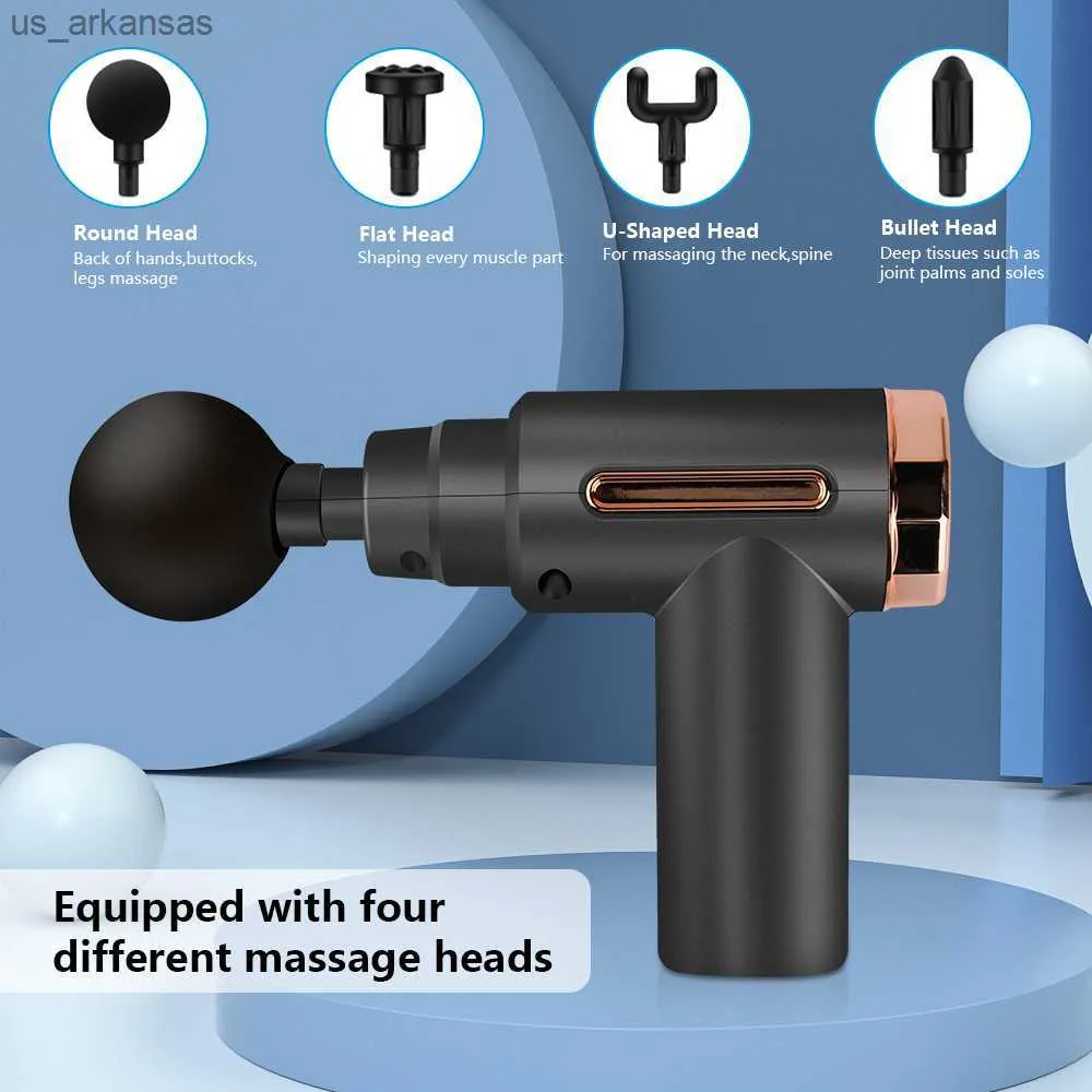 Compact Muscle Massager Gun – Deep Tissue Relief | Model MGE-006 (Randomcolors)