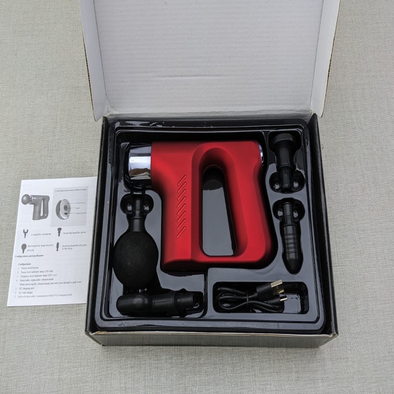 Rechargeable Percussion Massage Gun BLD-740 – 4 Head Options