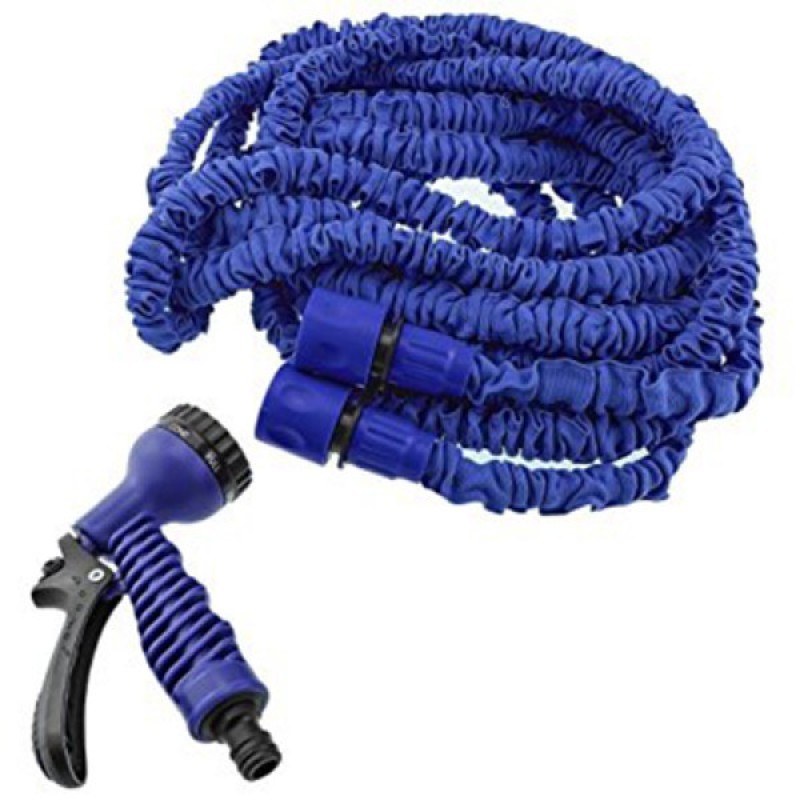 Magic Hose Stretchable Water Spray Pipe 125 Ft with multi-function spray gun
