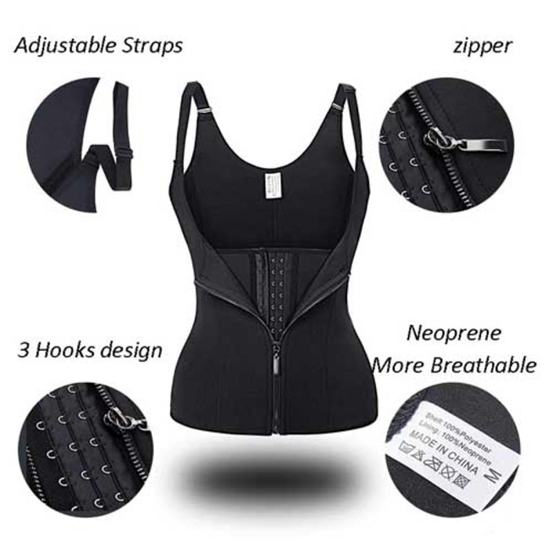Slimming Body Shaper Vest with Cinching Waist Belt