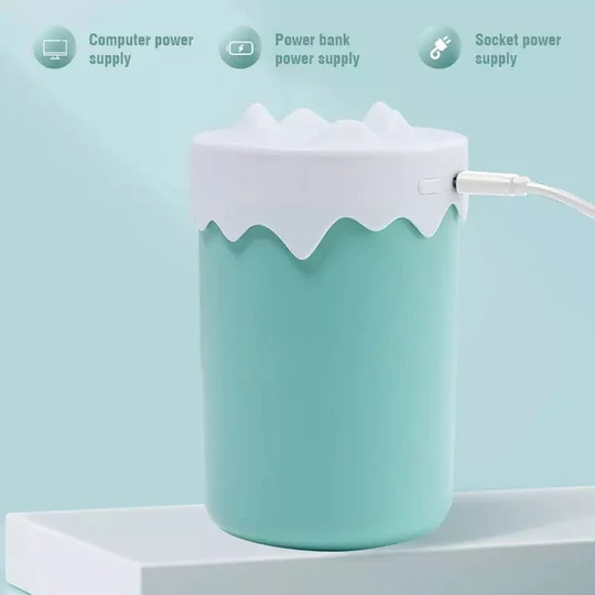 Snow Mountain Air Humidifier, USB Mini Portable Car Air Purifier