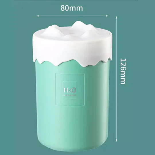 Snow Mountain Air Humidifier, USB Mini Portable Car Air Purifier