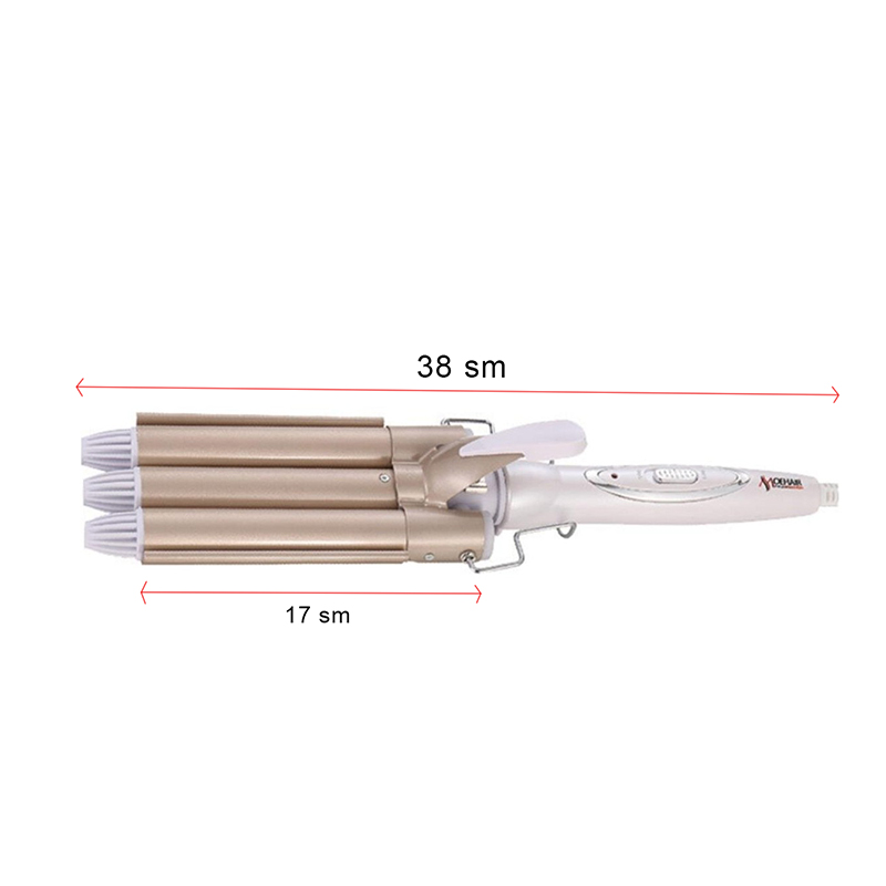 Moehair MO-6002 Wave Ceramic Wag Curling Iron 22mm 990°C Salon Special