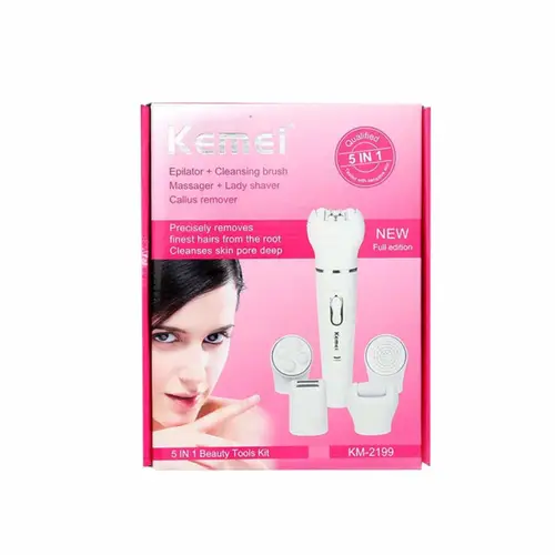 Kemei 5-in-1 Lady Epilator & Shaver Set