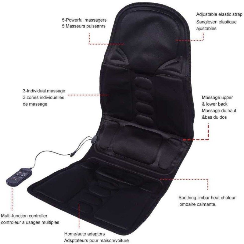 Car Seat, Home, Office Seat Massager & Heat Cushion