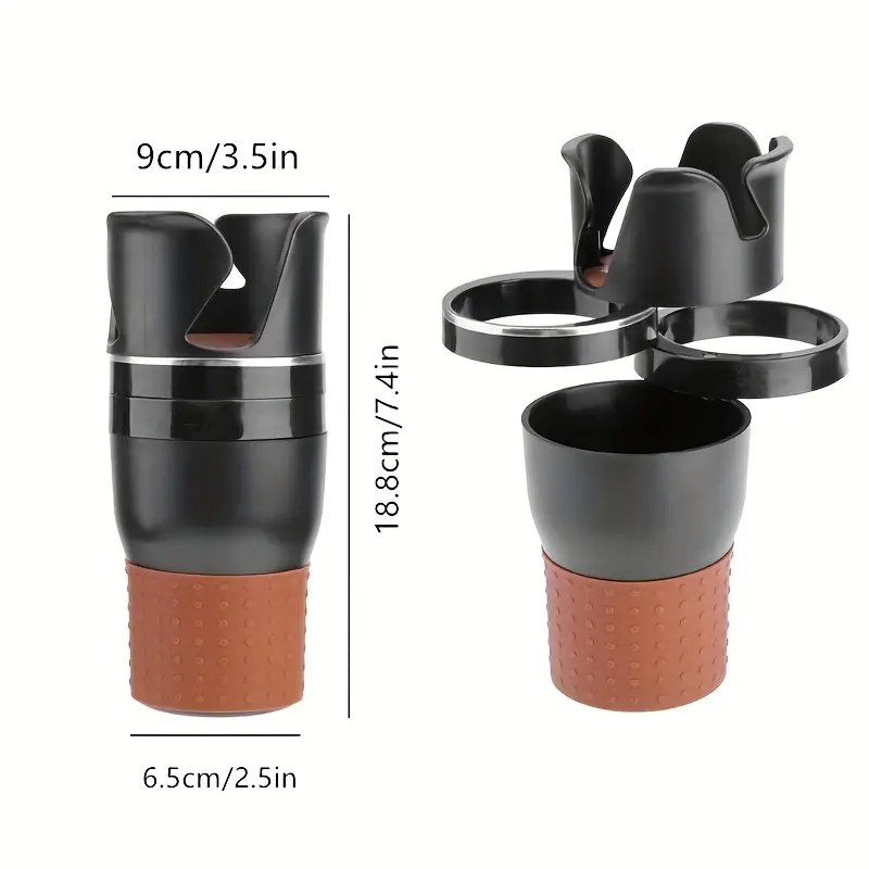 Universal Rotatable Car Cup Holder – Multifunctional Design