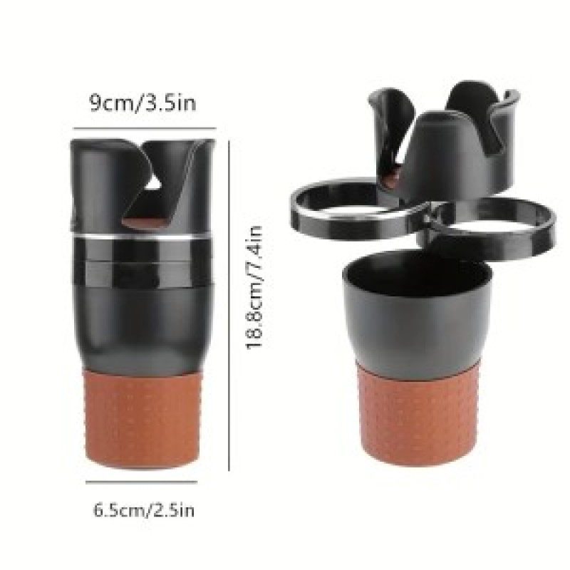 Universal Rotatable Car Cup Holder – Multifunctional Design