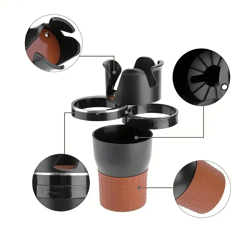 Universal Rotatable Car Cup Holder – Multifunctional Design