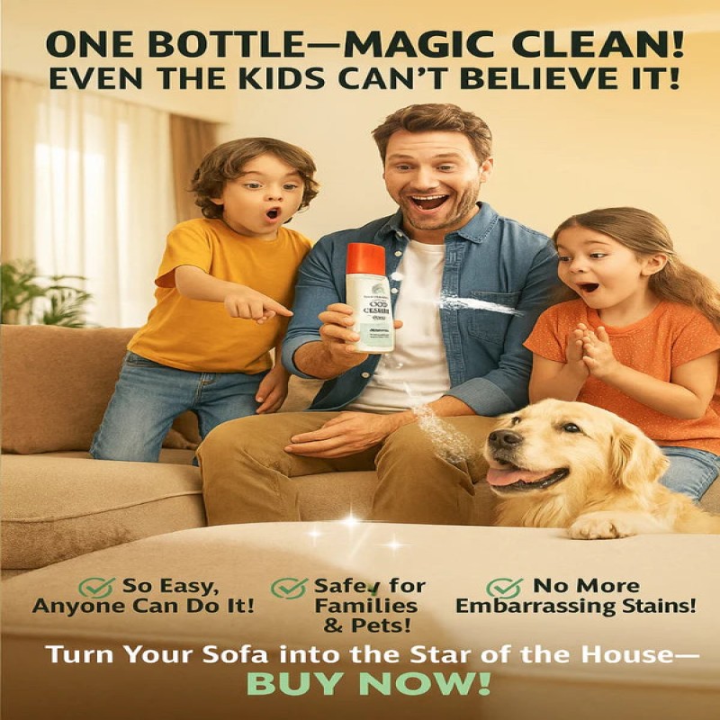 Puresofa Upholstery & Fabric Cleaner Spray – Stain Remover & Fresh Scent (150ml)