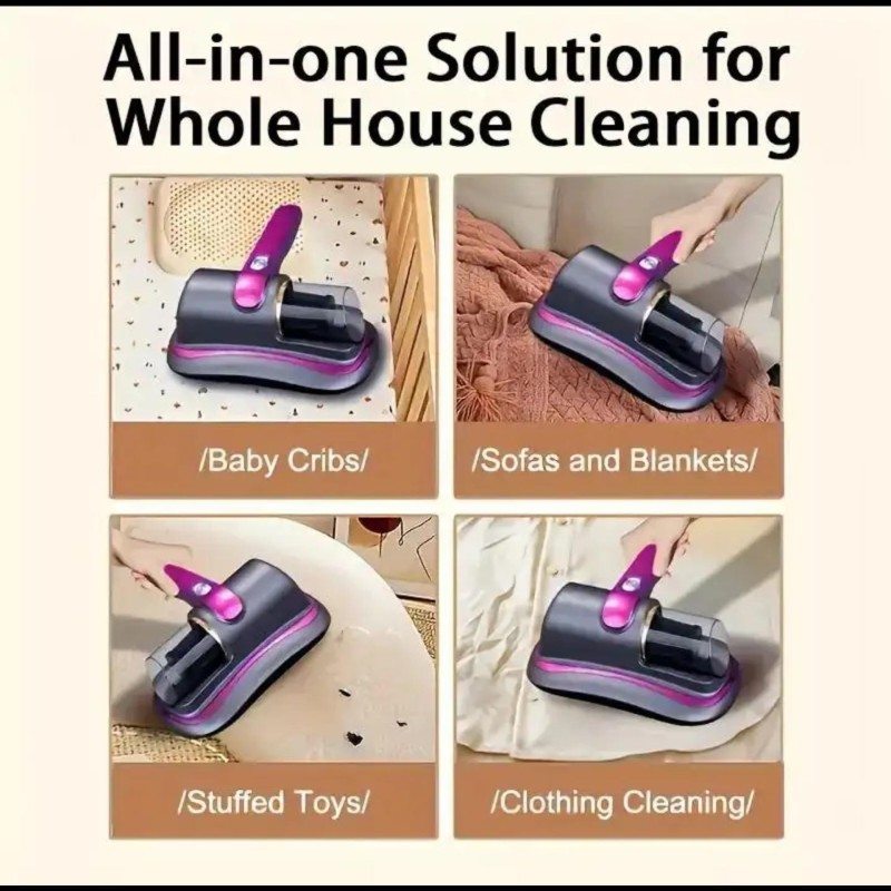 Dust and Mite Vacuum Cleaner with USB Charging Cable