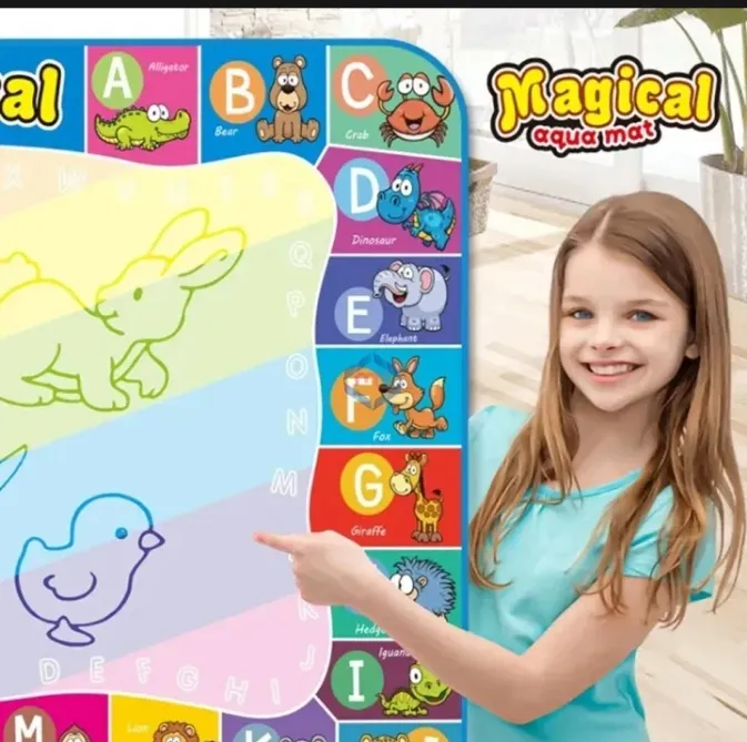 Magical Aqua Doodle water Canvas Mat For Kids,Drawing Water Mat Small