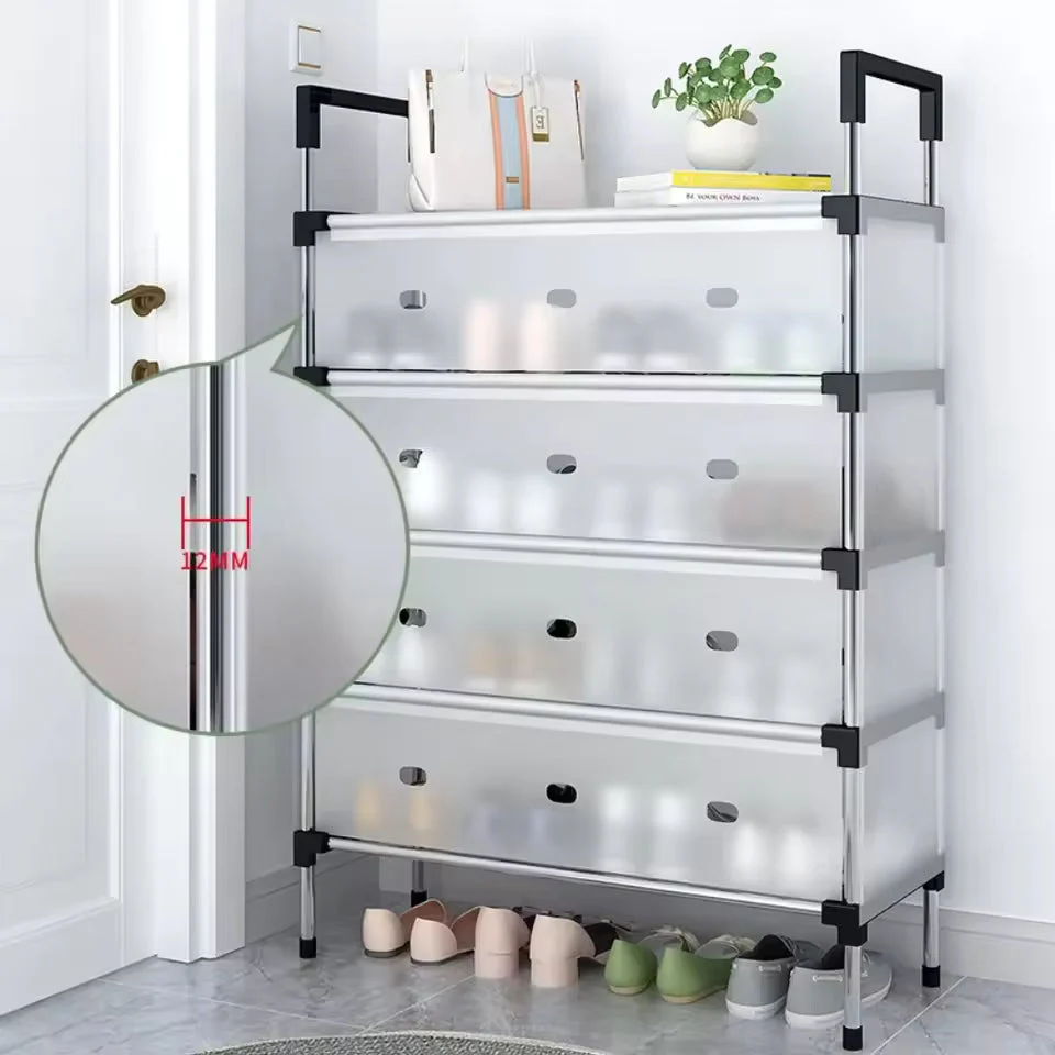 Dustproof Shoes Rack Shoes Shelf DIY Assemble Space-Saving Shoe Cabinet